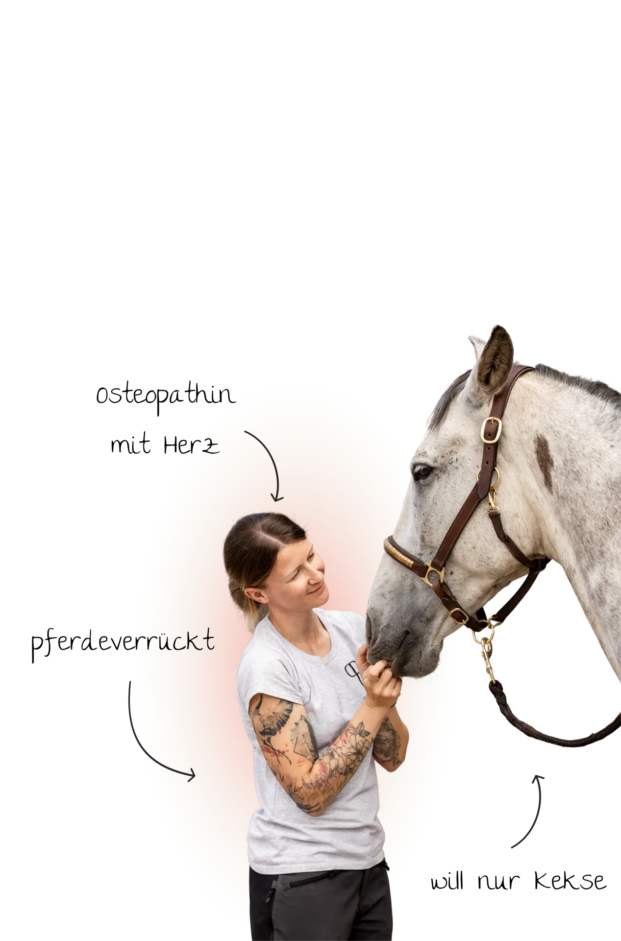 Doreen mit Pferd und Pfeile